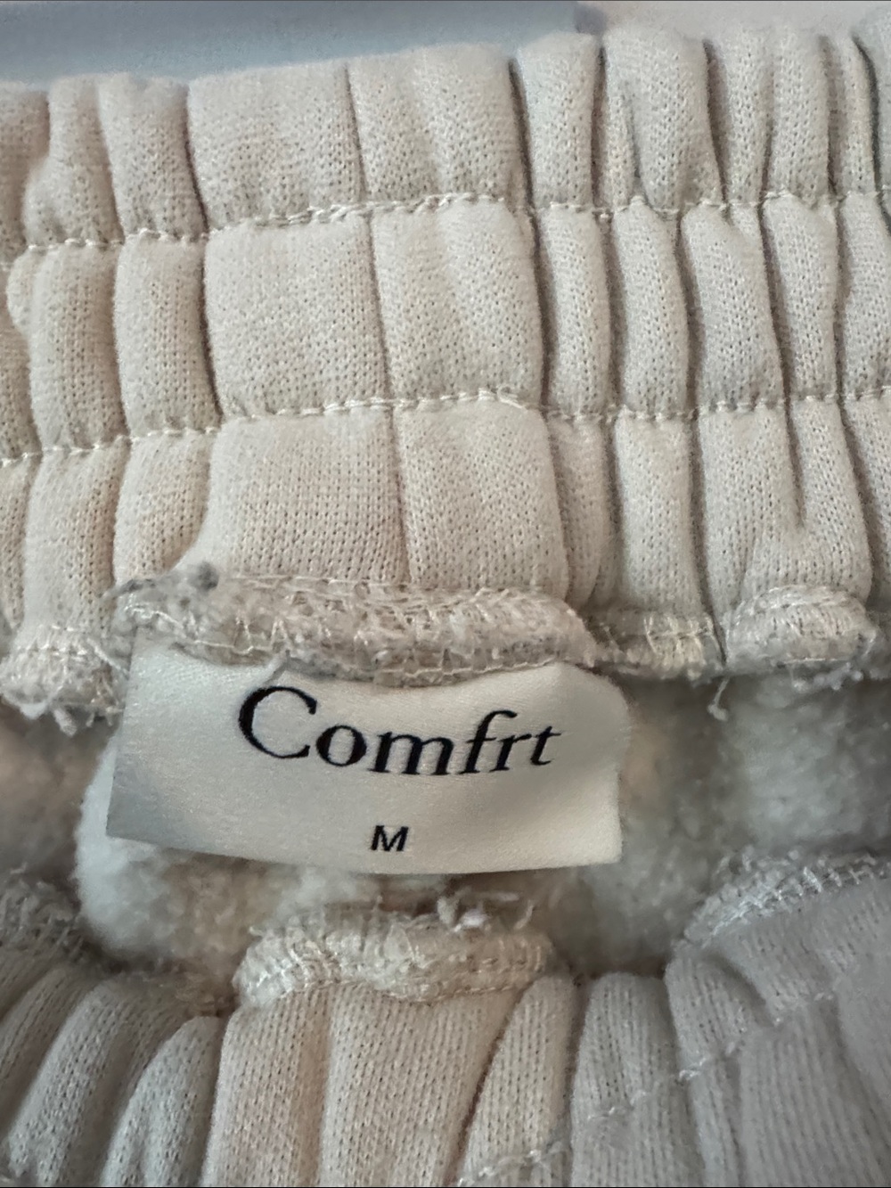 Comfort Women’s Cream Jogger Sweatpants Size M - Picture 4 of 15
